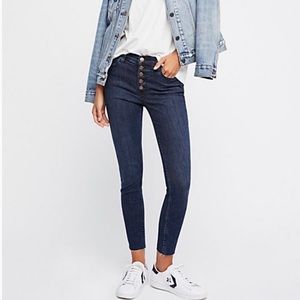 Free people exposed zipper jean